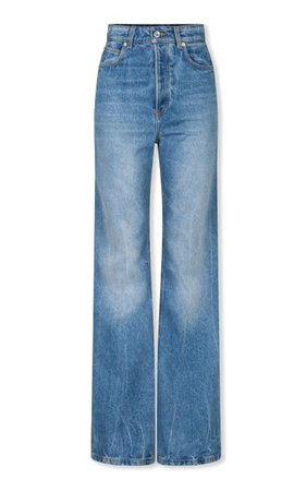 Rigid High-Rise Flared-Leg Jeans By Paco Rabanne | Moda Operandi