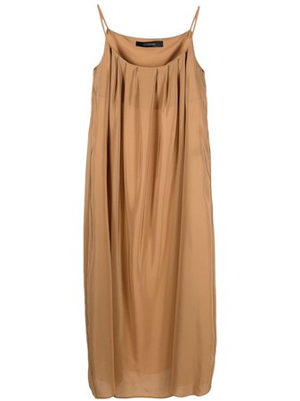 Federica Tosi Pleated Silk Maxi Dress - Farfetch