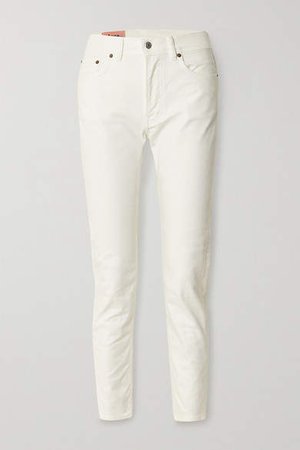 Melk High-rise Slim-leg Jeans - White