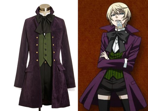 Black Butler/Kuroshitsuji Season2 Cosplay, Alois Trancy Gothic Dandy Kodona Costume Outfit