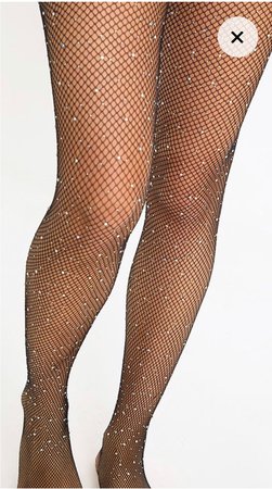fishnets with diamonds