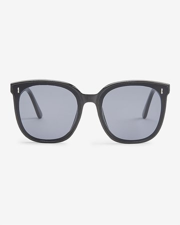 Black Square Frame Sunglasses | Express