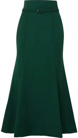 Gabriela Hearst - Severino Wool-blend Midi Skirt - Green