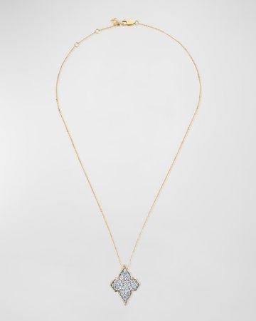 Farah Khan Atelier 18K Yellow Gold Diamonds Minimalistic Pendant Necklace, 16-18"L | Neiman Marcus