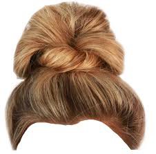 hair in a messy bun with no background - Google Search