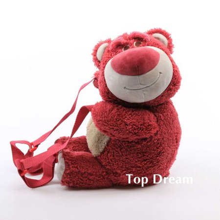 Toy Story Lotso huggin Bear Strawberry Scented Plush Backpack Shoulder Bag Toy | eBay