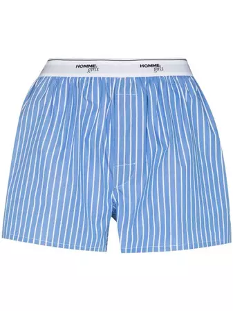 HommeGirls logo-waistband Striped Boxers - Farfetch