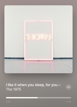 i like it when you sleep, for you are so beautiful yet so unaware of it ~ the 1975