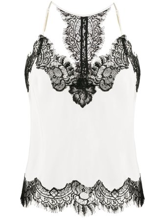 Gold Hawk Lace Trimmed Camisole Top GH811 White | Farfetch