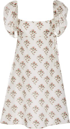 Floral-Print Cotton-Blend Dress