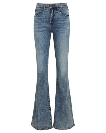 Veronica Beard Beverly Flared High-Rise Jeans | INTERMIX®