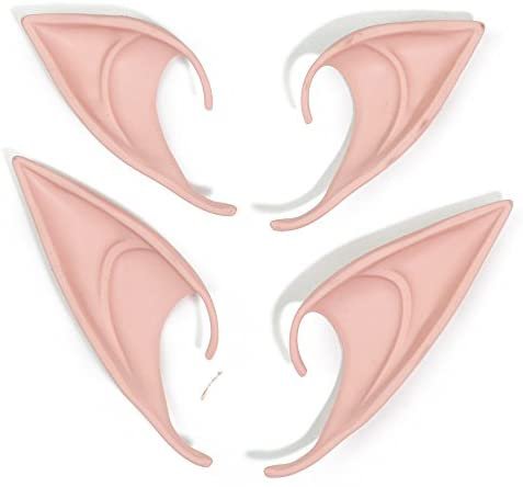 Amazon.com: 2 Pairs Long Short Fairy Elf Ears Latex Fake Ears Masquerade Cosplay Accessories,Anime Cosplay Halloween Party Costumes Soft Pointed Ears Light Skin : Clothing, Shoes & Jewelry