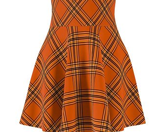 Orange Plaid Skirt 2