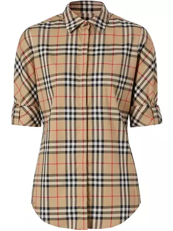 Shop Burberry vintage check shirt with Express Delivery - FARFETCH
