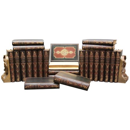 Collections of Leather bound Antiques Books , Historic Memoirs of the Europe For Sale at 1stdibs