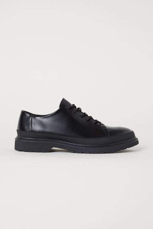 Chunky-soled Shoes - Black