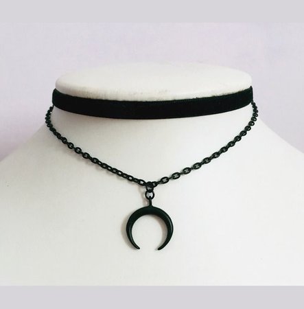 black goth necklace - Google Search