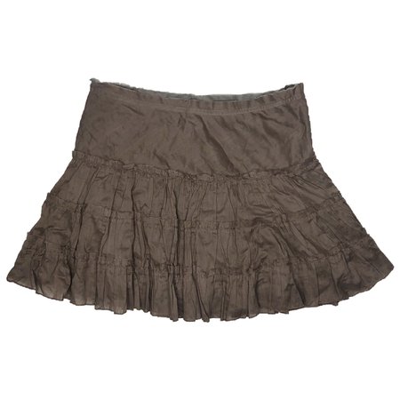 fairy brown tiered skirt