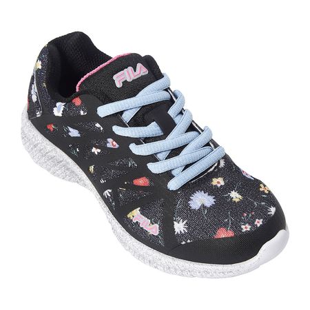 Fila Fantom 6 Floral Big Girls Running Shoes, Color: Black Pink White - JCPenney