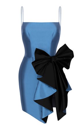 Rasario Bow Draped Silk Dress Size: 38