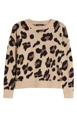 Lulus Roam Free Leopard Sweater | Nordstrom