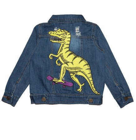 dinosaur denim jacket