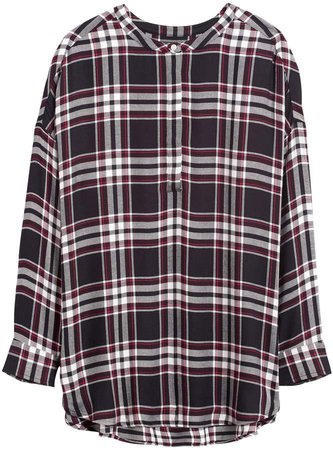 JAPAN EXCLUSIVE Oversized Flannel Tunic