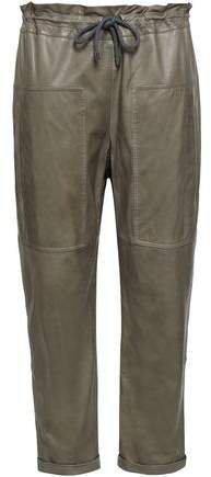 Leather Tapered Pants