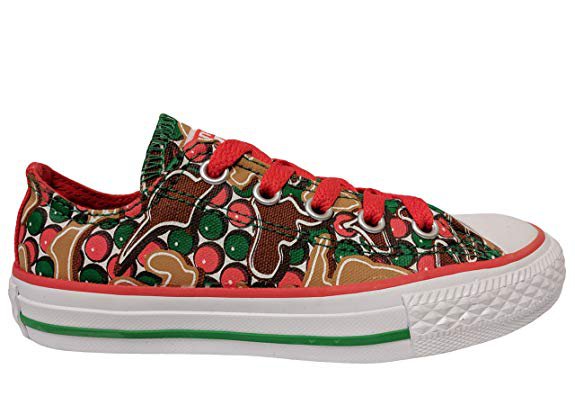 Converse Chuck Taylor All Star Lo Top Signal Red/Green Christmas Shoes | Sneakers