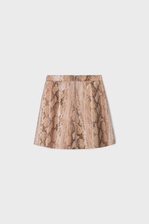Python a-line skirt, nude | pablo