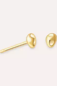 gold nugget stud earrings - Google Search