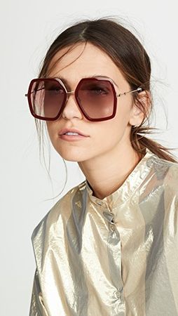 Gucci Web Block Sunglasses | SHOPBOP