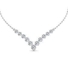 diamond necklace white gold - Google Search