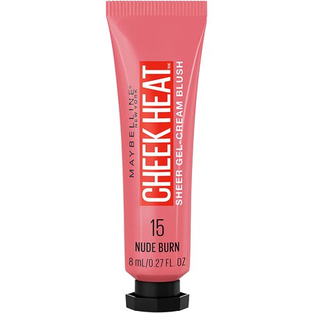 Amazon.com : Maybelline Cheek Heat Gel-Cream Blush Makeup, Lightweight, Breathable Feel, Sheer Flush Of Color, Natural-Looking, Dewy Finish, Oil-Free, Coral Ember, 0.27 Fl Oz : Beauty & Personal Care
