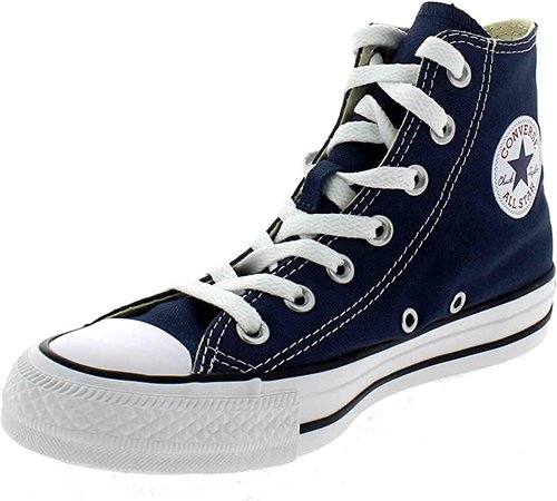 Amazon.com | Converse Chuck Taylor All Star Hi Top Navy with Extra Pair of Black Laces Men's 6/ Women's 8 | Fashion Sneakers