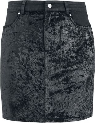 Glam Rock Velvet Mini Skirt | Jawbreaker Short skirt | EMP