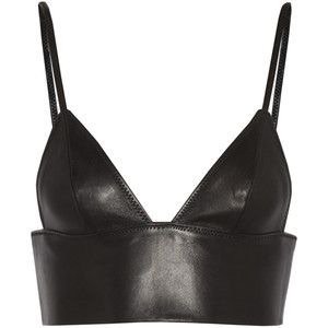 T by Alexander Wang Leather bralette $375