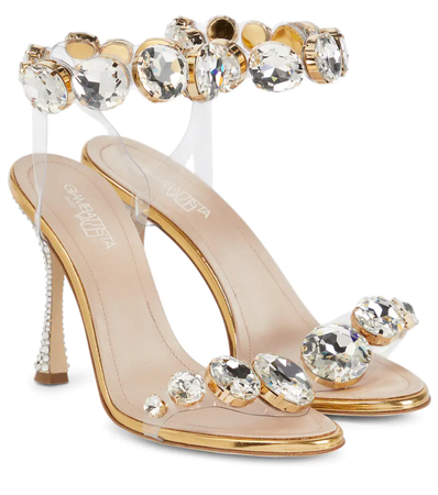 GIAMBATTISTA VALLI Diamond Clash embellished sandals