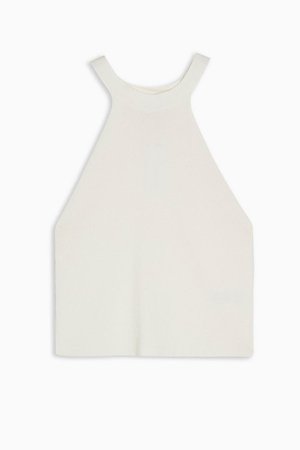 Ivory Racer Knitted Top | Topshop
