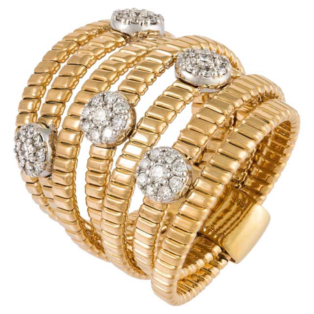 gold diamond ring bracelet