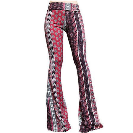 SMT Women's High Waist Wide Leg Long Palazzo Bell Bottom Yoga Pants at Amazon Women’s Clothing store: