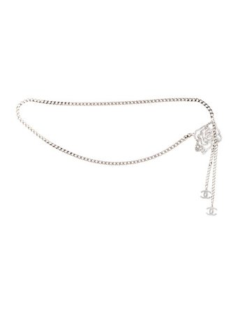 Chanel | Camellia chain-link belt