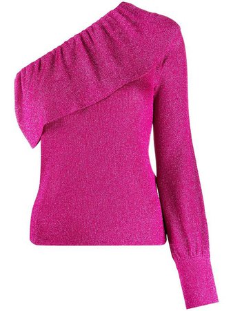 RedValentino one-shoulder knitted top - PINK  Shop on Farfetch