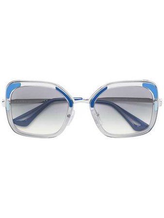 Prada Eyewear Cinéma Oversized Sunglasses - Farfetch