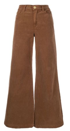 brown corduroy flare pants