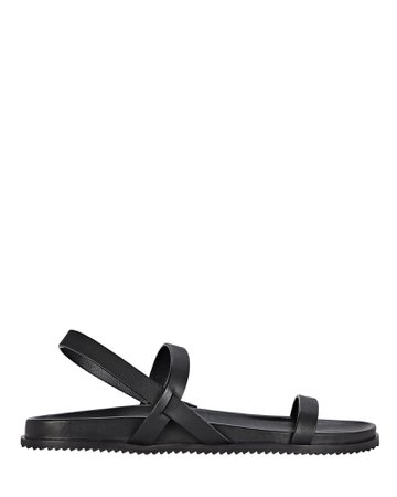 St. Agni Gio Leather Flat Sandals | INTERMIX®