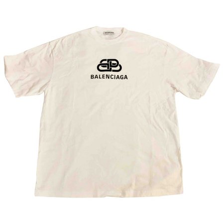 Tee shirt Balenciaga Blanc taille XS International en Coton - 8706349