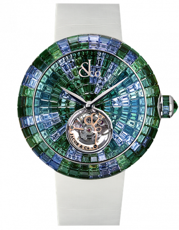 Jacob & Co, Brilliant Flying Tourbillon Green Camouflage Watch
