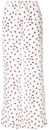 butterfly printed trousers