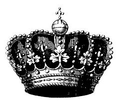 black and white crown